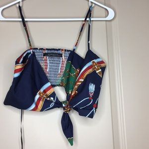 Zara Nautical Bandeau Top